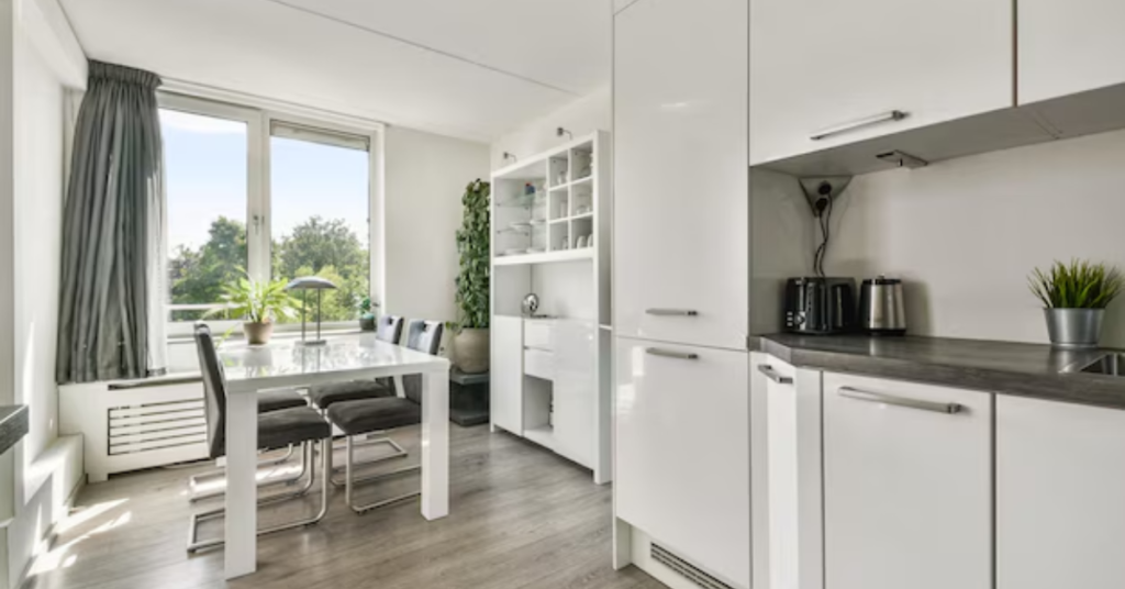 open concept kitchen living room